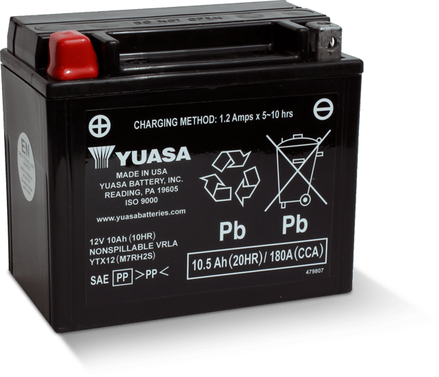 Battery YUASA YTX12-BS (Maintenance Free Type) 12V 10Ah - rungseng
