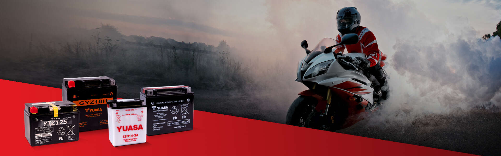 YTX14-BS  Motocross 12v 200 CCA Sealed AGM Honda Motorcycle Battery