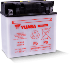 Workhorse YTX14-BS YUASA High Performance Powersport Battery, Sealed AGM,  12 volt, 12Ah for Motorcycle, ATV, UTV, Seadoo, Polaris, Boat, RZR.